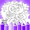Kid Halloween Coloring Pages
